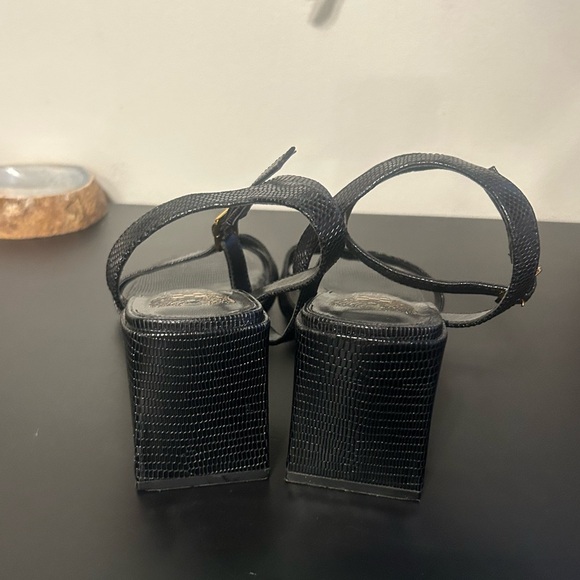 Vince Camuto Jarenn block heel sandal croc shoe black - Picture 3 of 4